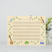 Frogs and Bunnies Music Manuscript Paper (Standing Front)
