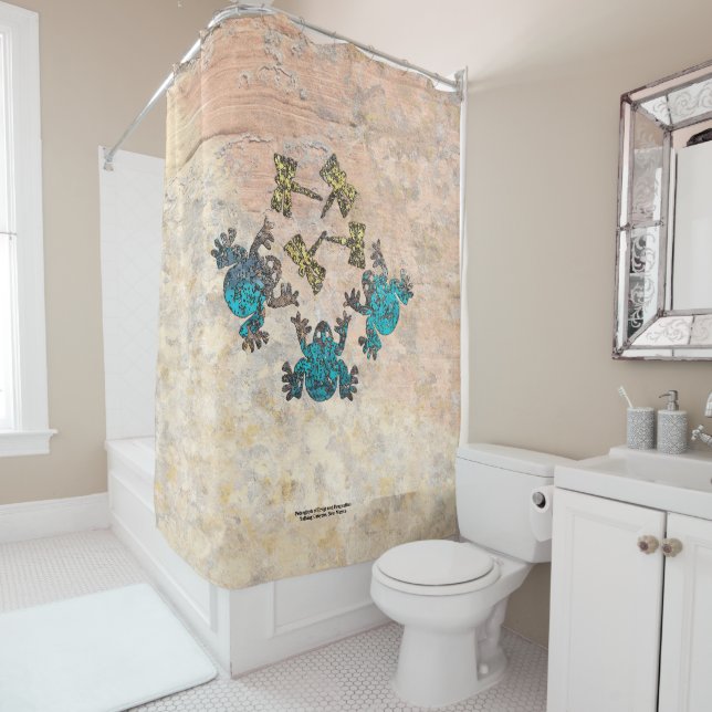 Frogs and Dragonflies  Shower Curtain (In Situ)