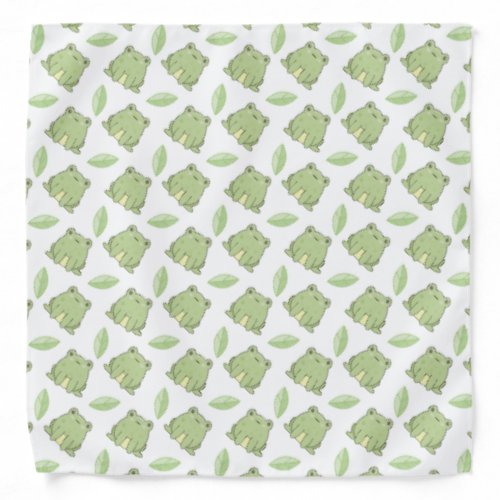 Frogs And Leaves  Bandana
