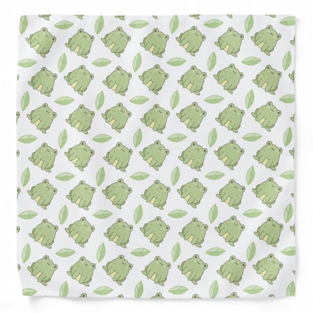Frogs And Leaves  Bandana (Front)