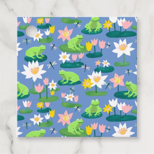 Frogs and Lily Pads Cute BABY SHOWER Birthday Kids Favor Tags