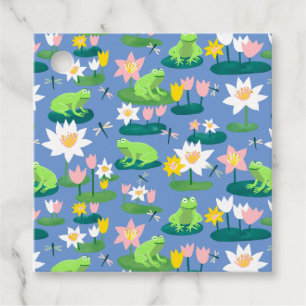 Frogs and Lily Pads Cute BABY SHOWER Birthday Kids Favor Tags