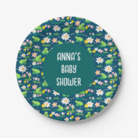 Frogs and Lily Pads Cute Birthday BABY SHOWER