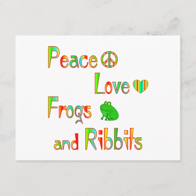 Frogs and Ribbits Postcard (Front)