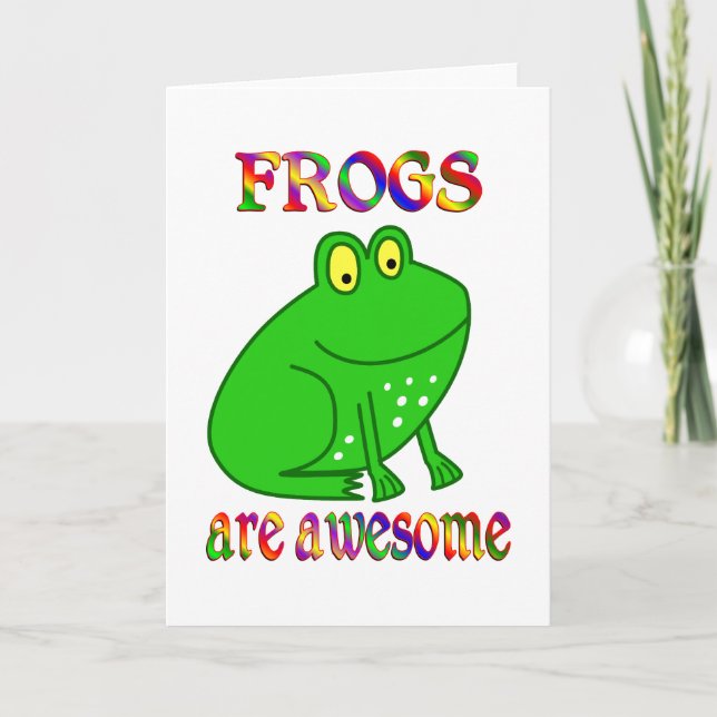Frogs are Awesome Card (Front)