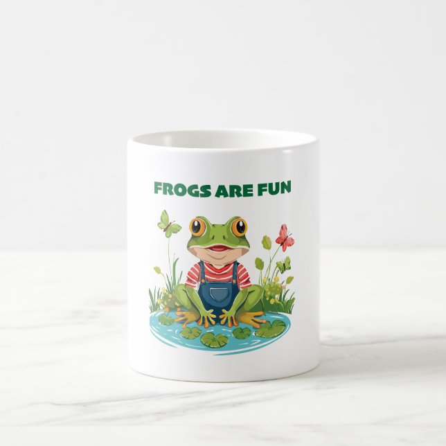 frogs are fun coffee mug (Center)