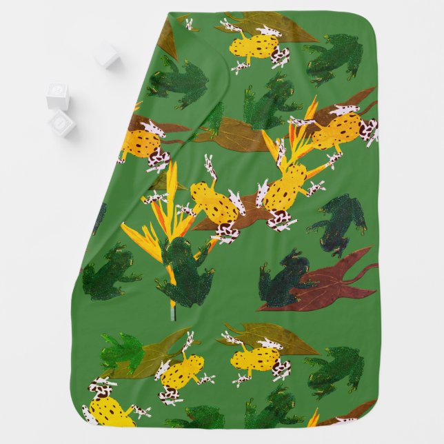 Frogs Baby Blanket (In Situ)
