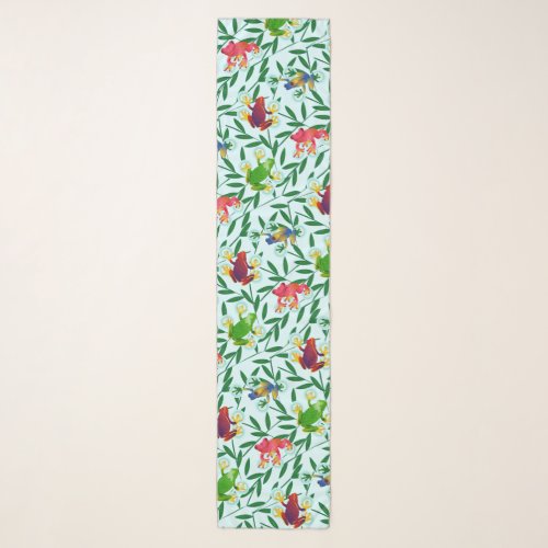 Frogs Bamboo Rainforest Scarf