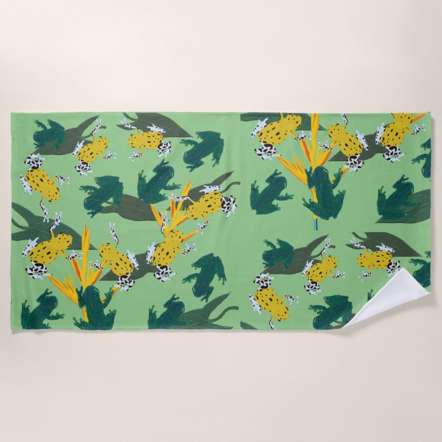 Frogs Beach Towel (Front)