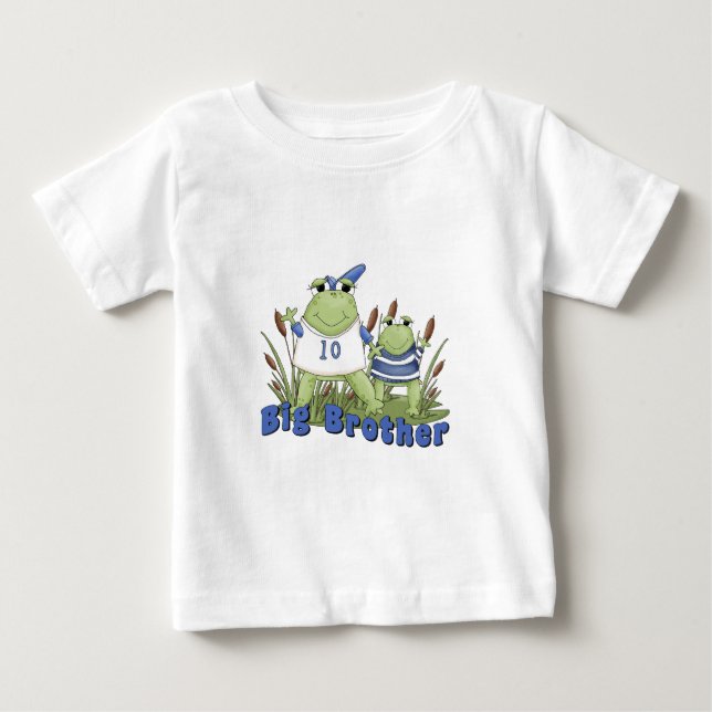 Frogs Big Brother Baby T-Shirt (Front)