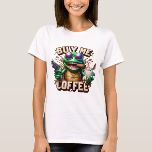 Frogs Brew and Protection Buy Me A Coffee T_Shirt