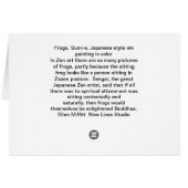 Frog's Brunch Cards (Back Horizontal)
