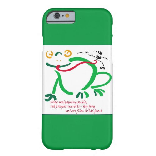 Frogs feast haiku barely there iPhone 6 case