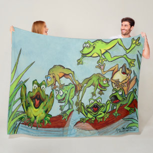 Frogs Fleece Blanket