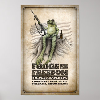 Frogs for Freedom Triple-hopped IPA Poster
