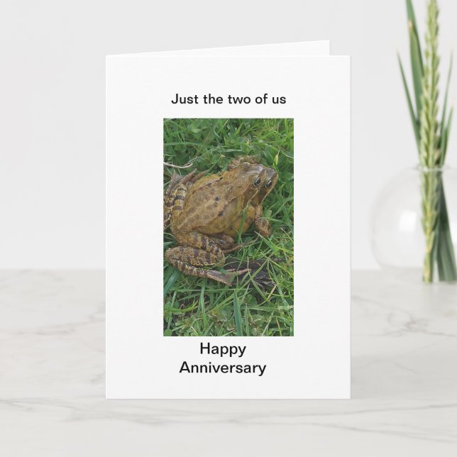 Frogs Happy Anniversary Card (Front)