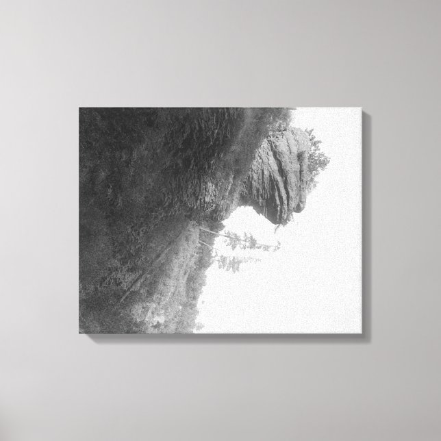 Frog's Head Rock on Deadwood Road Photograph Canvas Print (Front)