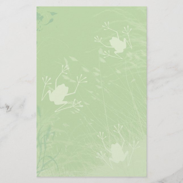 Frogs in the Grass Stationery (Front)