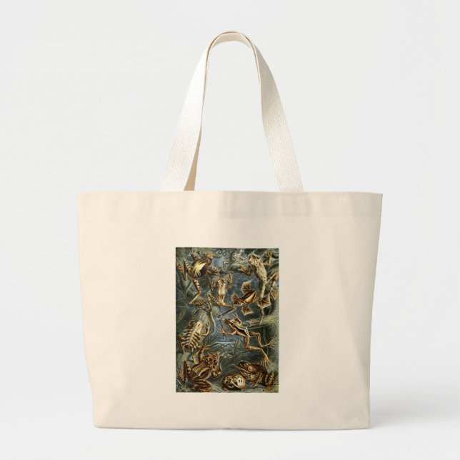 Frogs Large Tote Bag (Front)