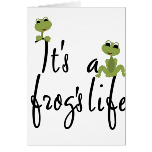 Frogs Life Cards (Front)