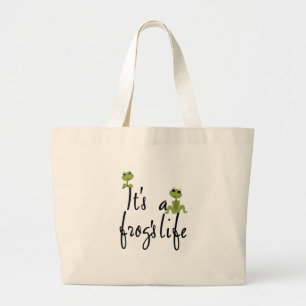 Frogs Life  Large Tote Bag