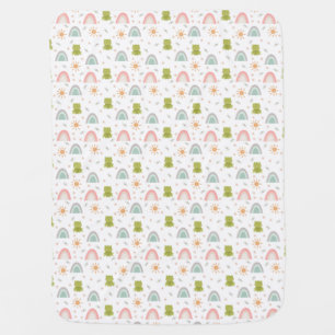 Frogs & Mountains Baby Blanket