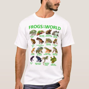 Frogs Of The World Love Frogs Herpetology Kids T-Shirt