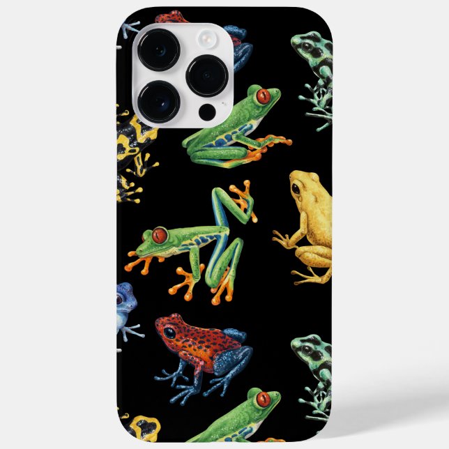 Frogs on black Case-Mate iPhone case (Back)