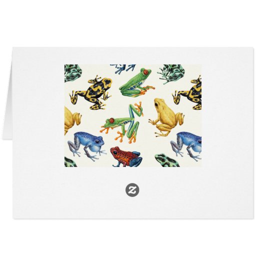 Frogs on natural white (Back Horizontal)