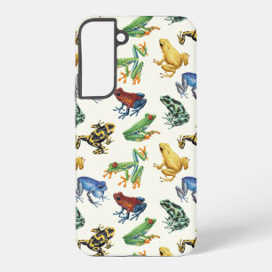 Frogs on natural white samsung galaxy s22+ case