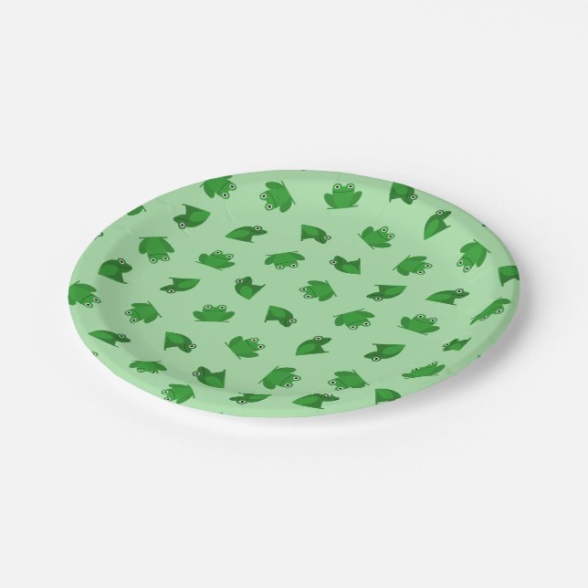 Frogs Paper Plates (Angled)
