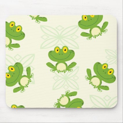Frogs Pattern Mouse Pad