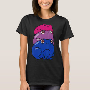 Frogs Pile Bisexuality Flag Bisexual Lgbt Pride Mo T-Shirt