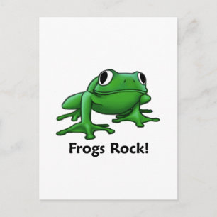 Frogs Rock! Postcard