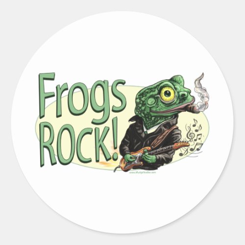 Frogs Rock Sticker