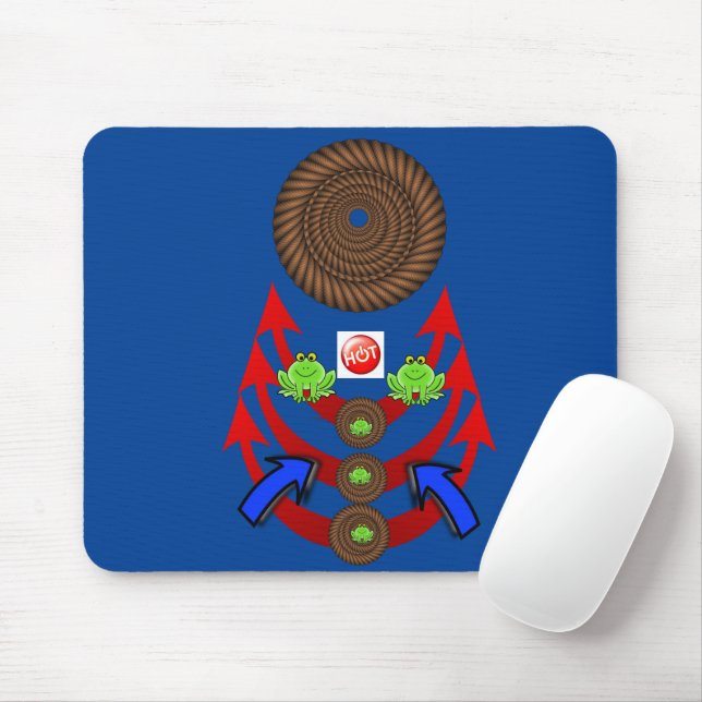 Frogs Rope Arrow Mouse Pad! Mouse Pad (With Mouse)