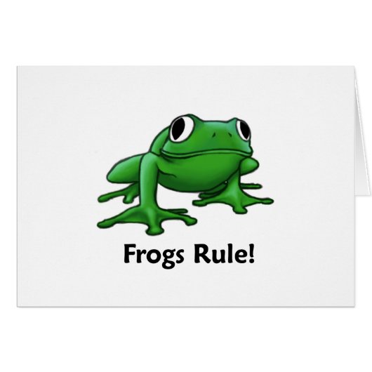 Frogs Rule! Cards (Front Horizontal)