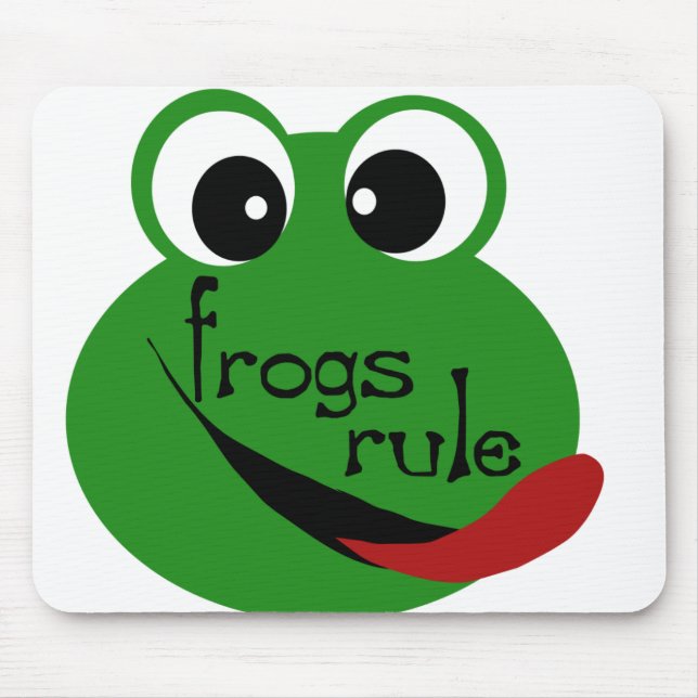 Frogs Rule  Mouse Pad (Front)