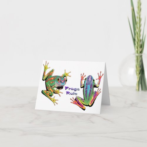 Frogs Rule Note Cards