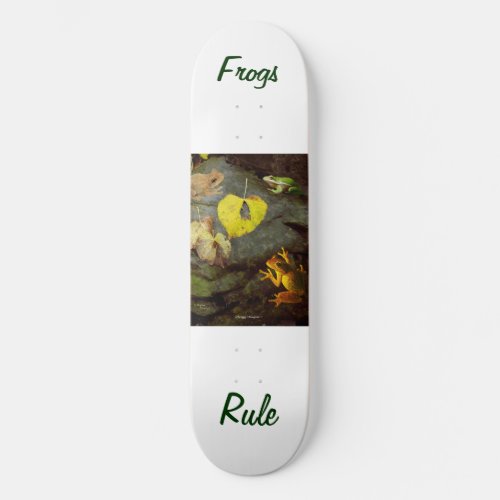 Frogs Rule Skateboard