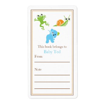 Frogs  Sails And Puppy Dog Tails | Bookplate by OrangeOstrichDesigns at Zazzle