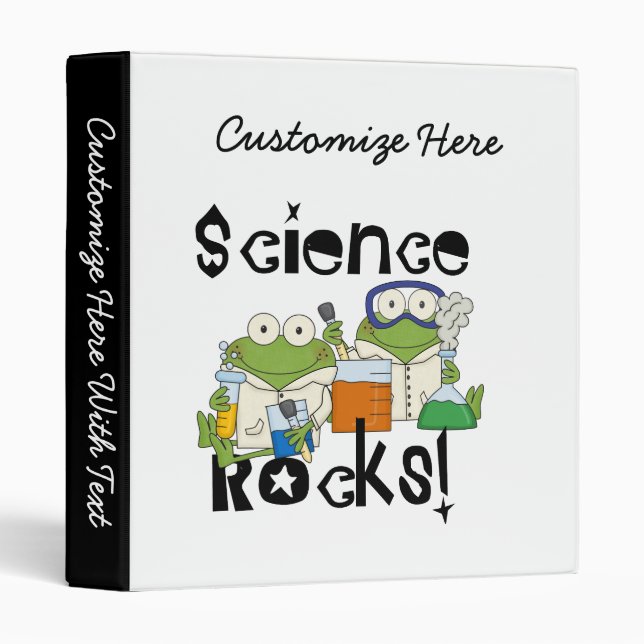 Frogs Science Rocks 3 Ring Binder (Front/Spine)