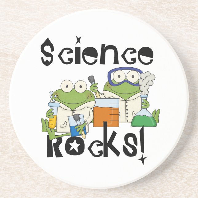 Frogs Science Rocks Coaster (Front)