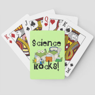 Frogs Science Rocks Poker Cards