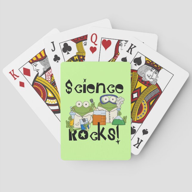 Frogs Science Rocks Poker Cards (Back)