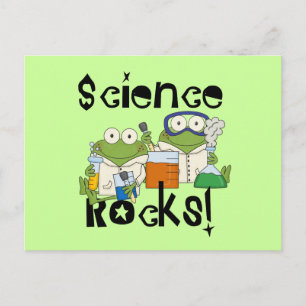 Frogs Science Rocks Postcard