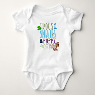 Frogs Snails Puppy Dog Tails Boy Baby Bodysuit