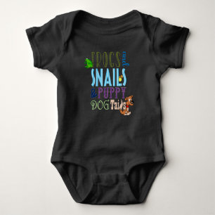 Frogs Snails Puppy Dog Tails Boy Baby Bodysuit