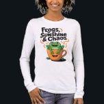 Frogs, Sunshine & Chaos – Cute Frog in Coffee Cup  Tri-Blend Shirt<br><div class="desc">Bring a splash of sunshine and playful chaos to your everyday life with this adorable "Frogs, Sunshine & Chaos" design! Featuring a cheerful green frog relaxing in a smiling orange coffee mug, surrounded by energetic swirls and vibrant vibes, this design is perfect for those who embrace the quirky, fun, and...</div>