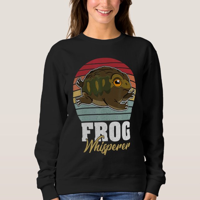 Frogs Toads Biology Biologist Humor Saying Amphibi Sweatshirt (Front)